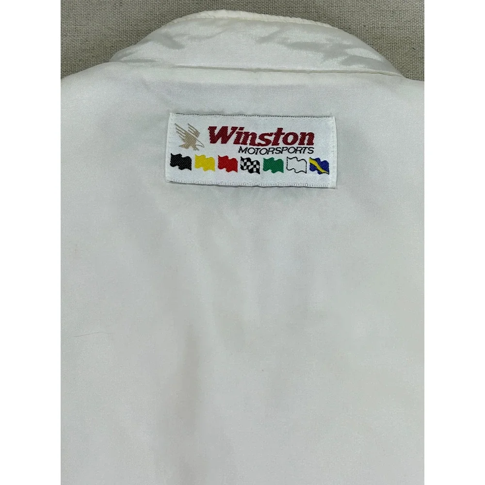 Vintage WINSTON Swingster Men's Medium Puffer Racing Jacket‎ NASCAR USA MADE